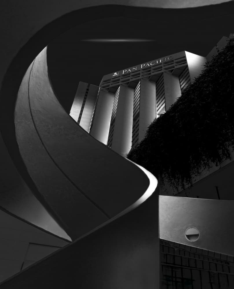 Architectural Urban Curves by Jiahong Zeng — canvas wall art