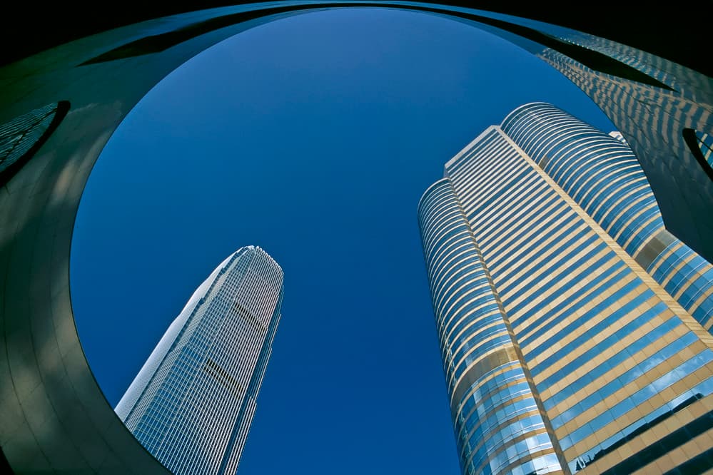 Blue Sky Towers by Lus Joosten — canvas wall art