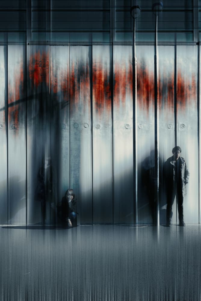 Gritty Urban Figures by moucorn — canvas wall art