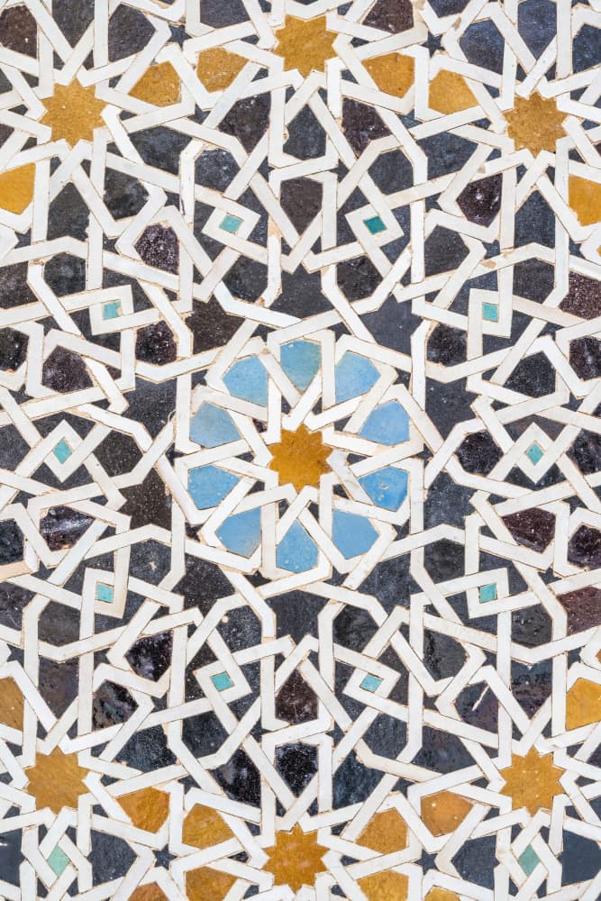Vibrant Moorish Mosaic by Photolovers — canvas wall art