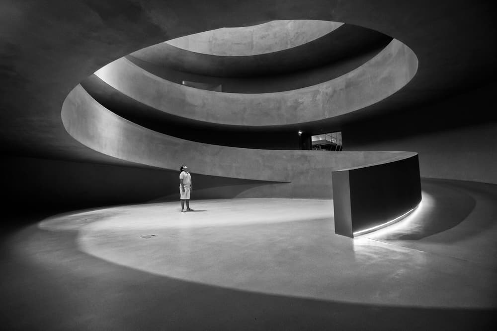 Solitary Figure Grand Architecture by Luis Sarmento — canvas wall art