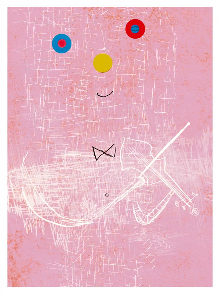 Abstract Violin Player by Leonardo Flores — canvas wall art