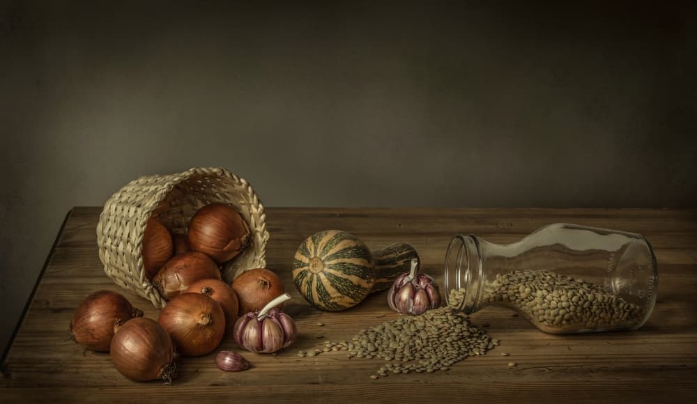 Autumn Kitchen Bounty by Margareth Perfoncio — canvas wall art