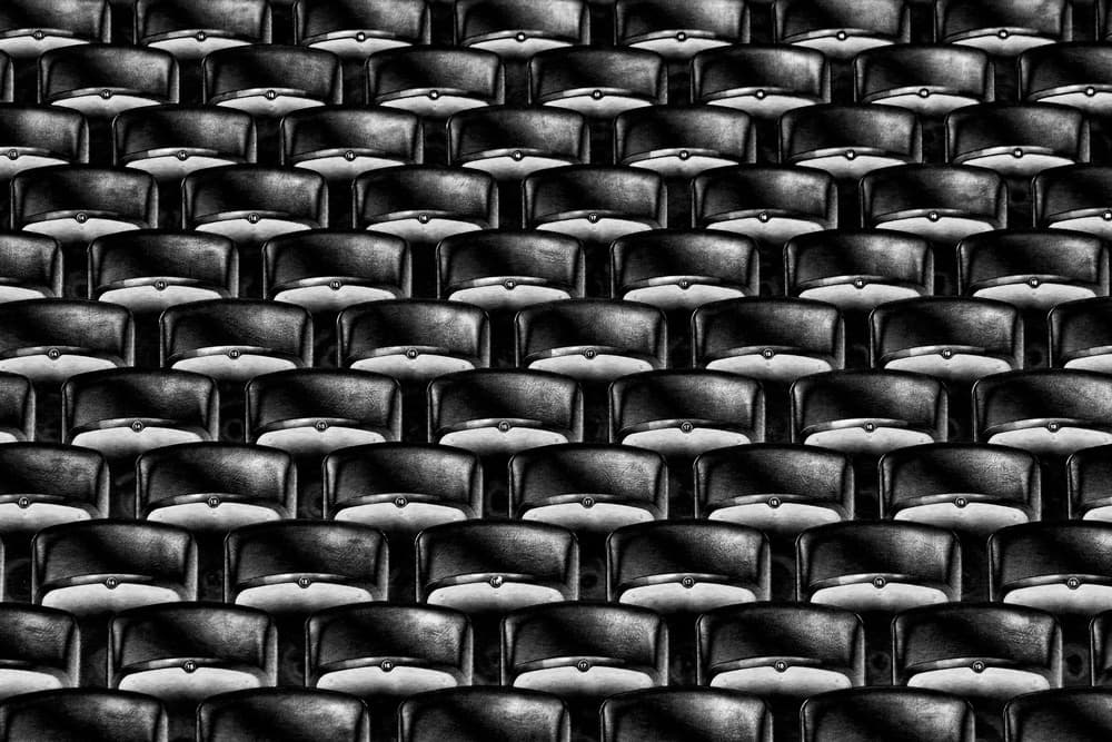 Dark Geometric Pattern by Hans-Wolfgang Hawerkamp — canvas wall art