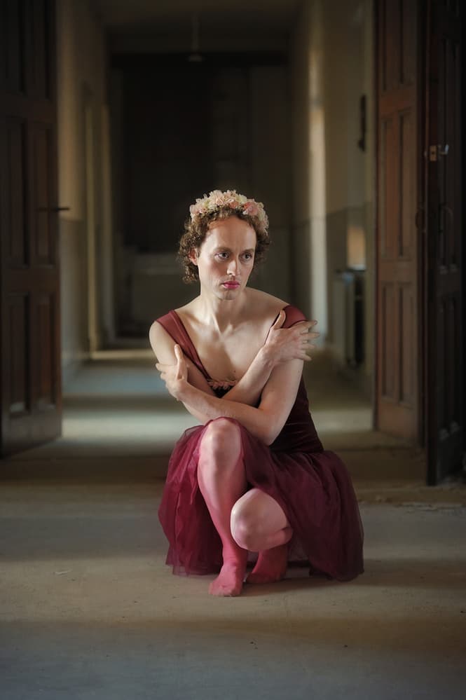 Introspective Ballet Portrait by Monika Vanhercke — canvas wall art