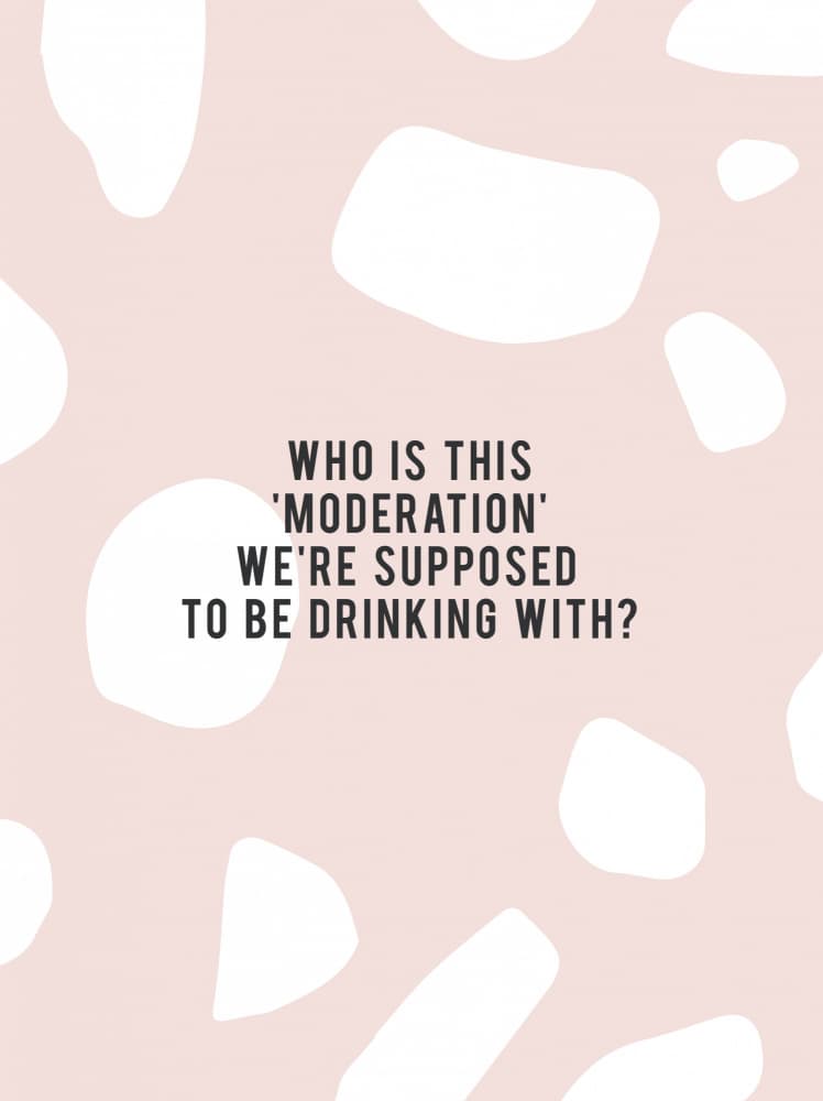 Witty Moderation Quote by Aislinn Simmonds — canvas wall art