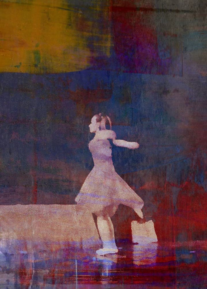 Abstract Dance Performance by Dalibor Davidovic — canvas wall art