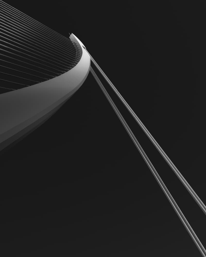 Sleek Bridge Design by Olavo Azevedo — canvas wall art