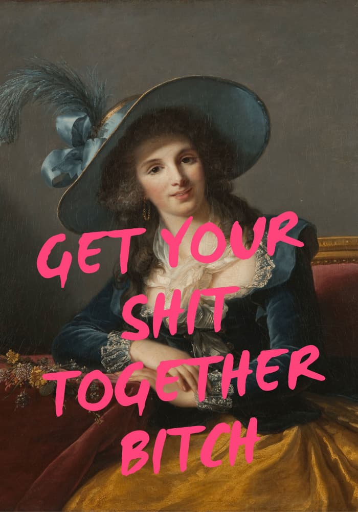 Sassy Lady Quote by Athene Fritsch — canvas wall art