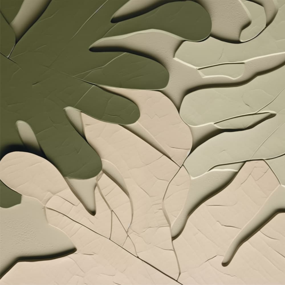 Organic Leaf Relief by Alma — canvas wall art