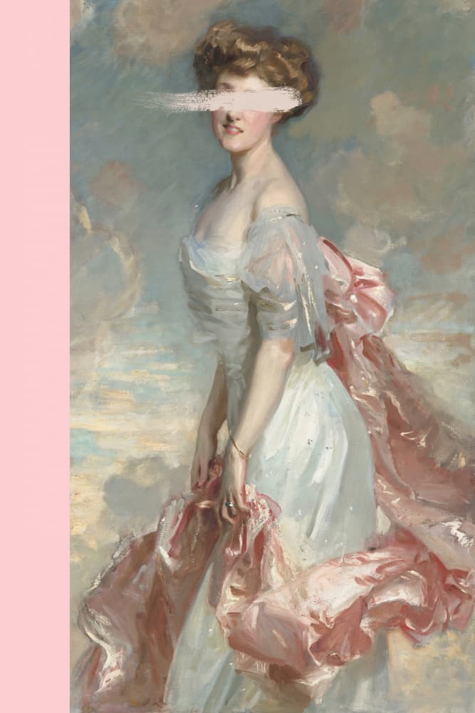 Classic Lady in Pink by Talitha McQueen — canvas wall art