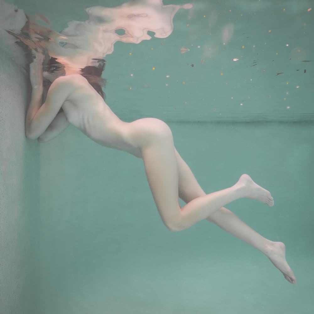 Ethereal Underwater Nude by Craig Stampfli — canvas wall art