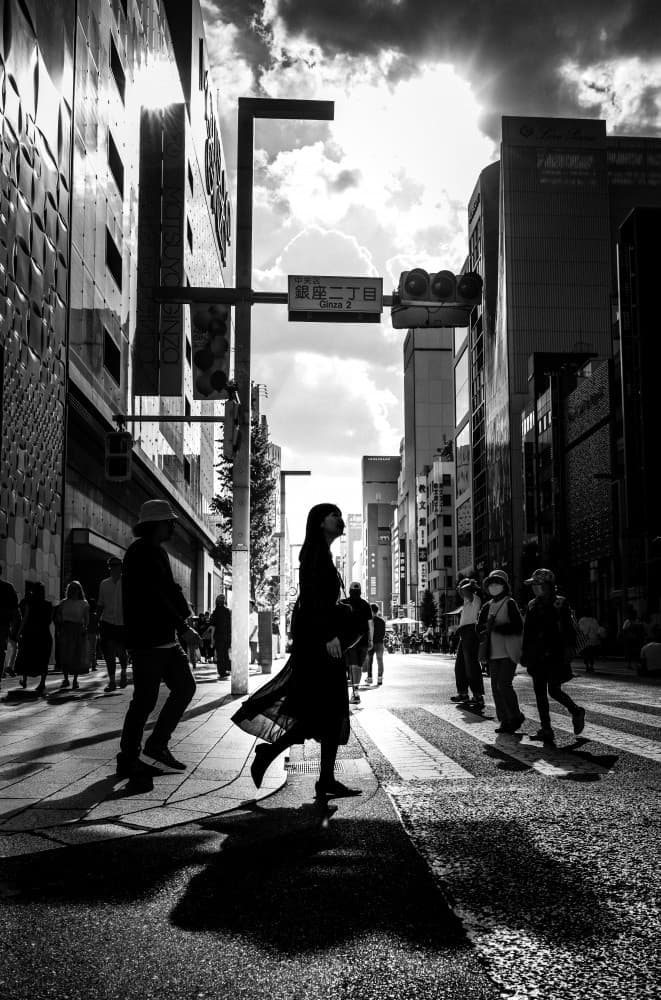Urban Street Crossing by Kenichiro Tsukada — canvas wall art