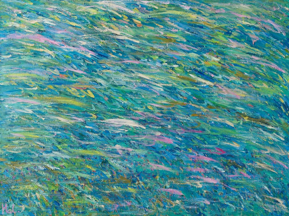 Flowing Ocean Currents by Helen Joynson — canvas wall art
