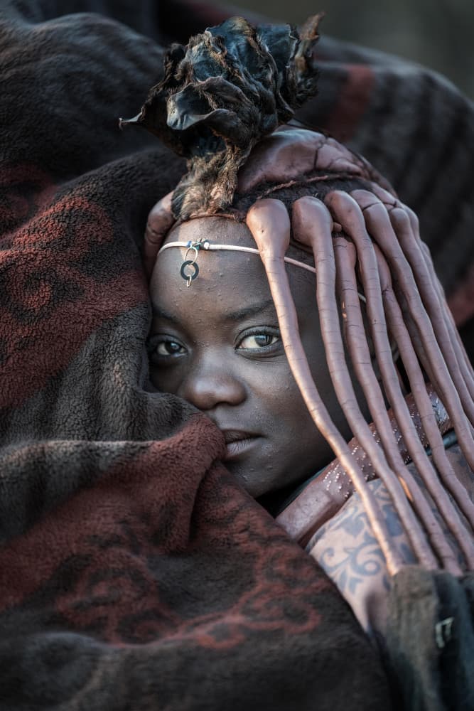Himba Woman Portrait by Trevor Cole — canvas wall art