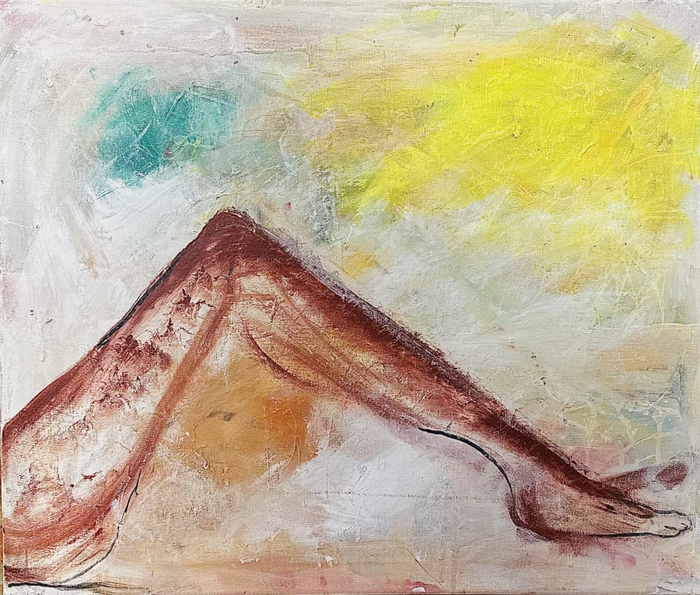 Relaxed Figure Study by Annika Tiren — canvas wall art