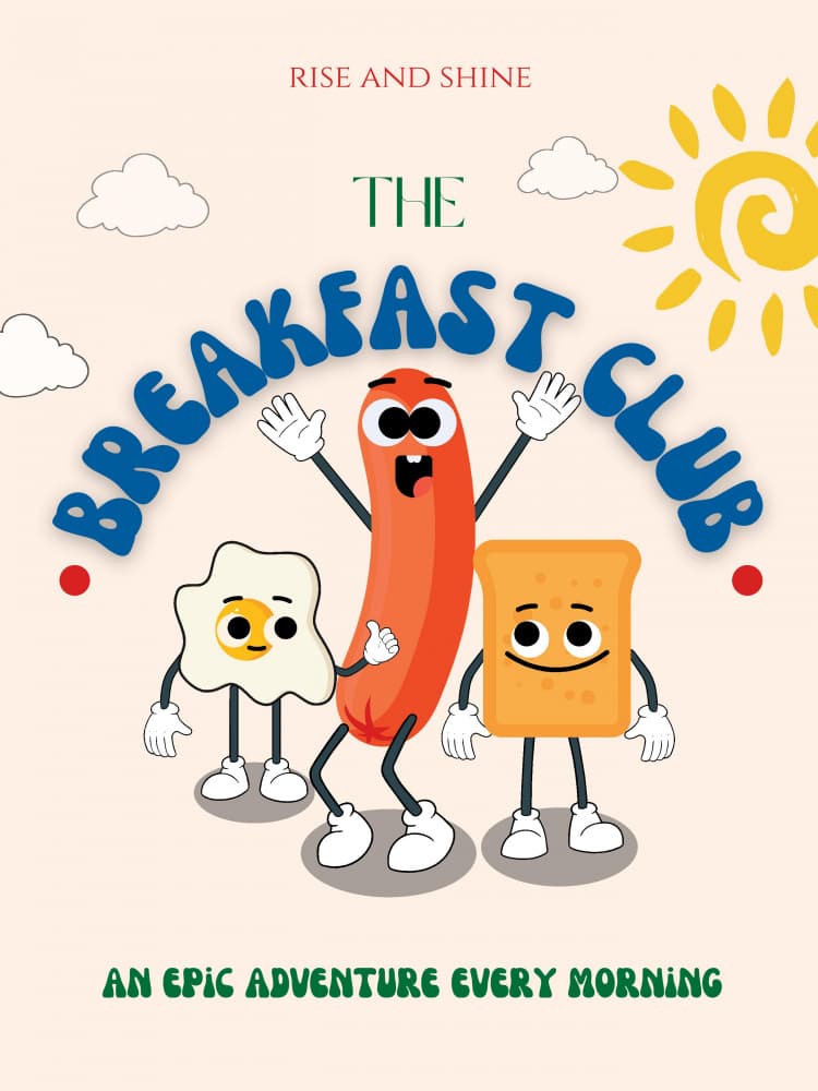 The Breakfast Club by Nazma Khokhar — canvas wall art