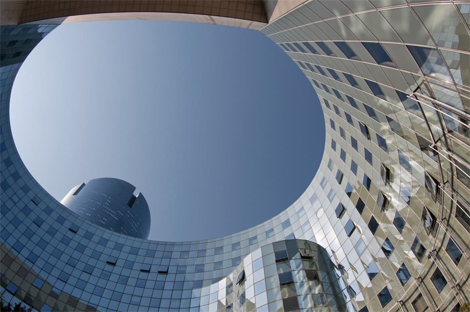 Modern Architectural Curves by Jef Van den Houte — canvas wall art