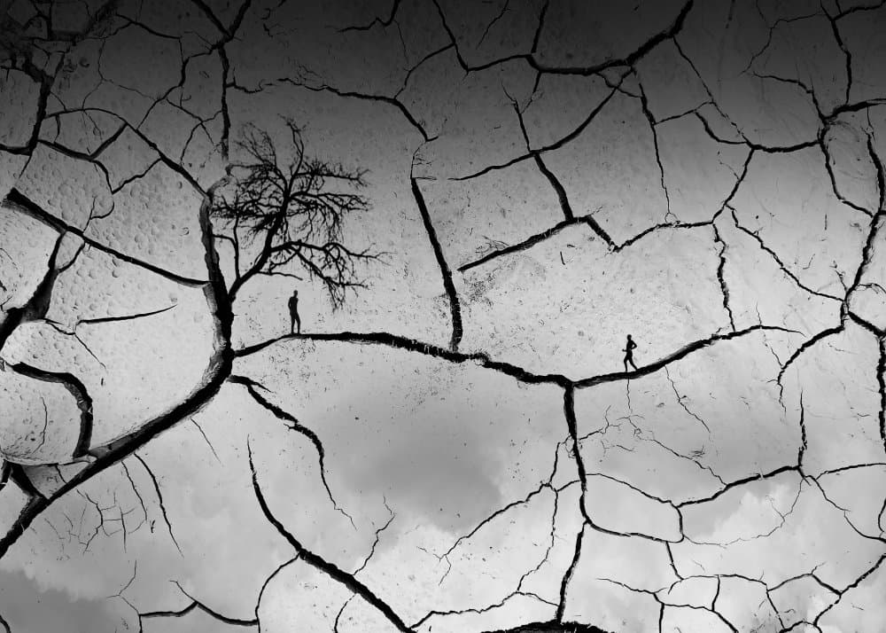 Cracked Earth Figures by alizolghadri93 — canvas wall art