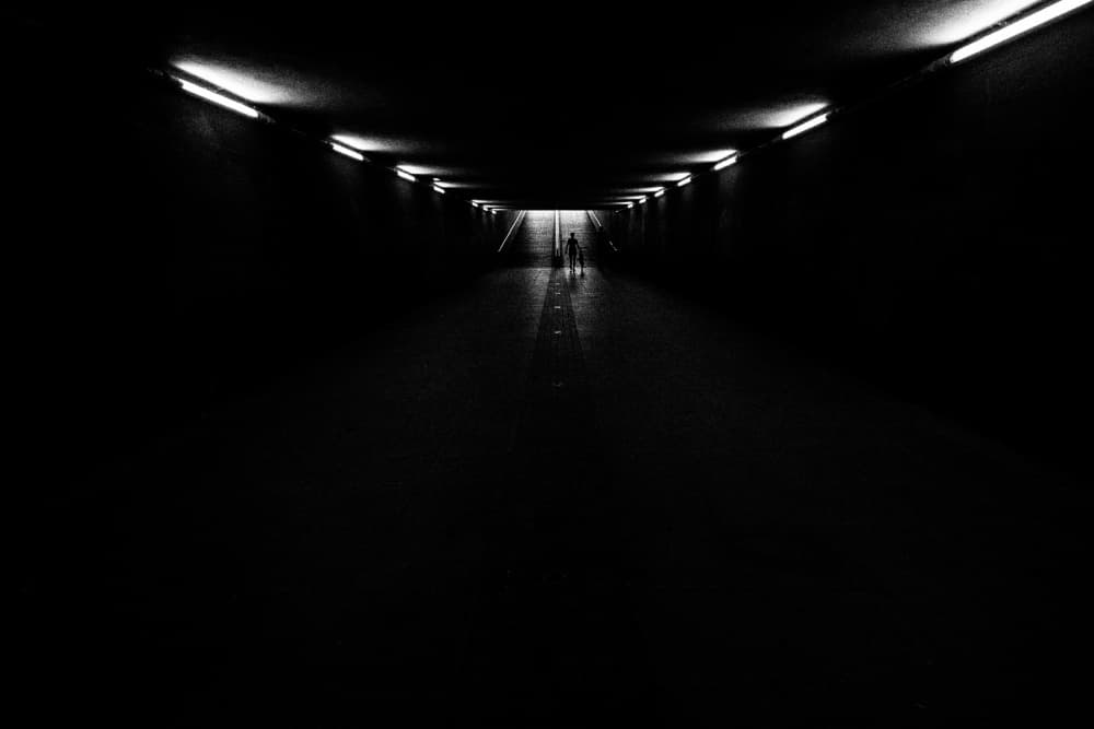 Tunnel To Light by Karol Važan — canvas wall art