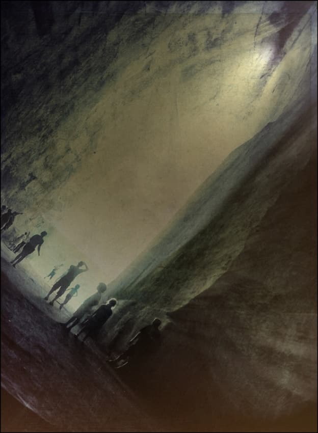 Mysterious Figures Journey by ambra — canvas wall art
