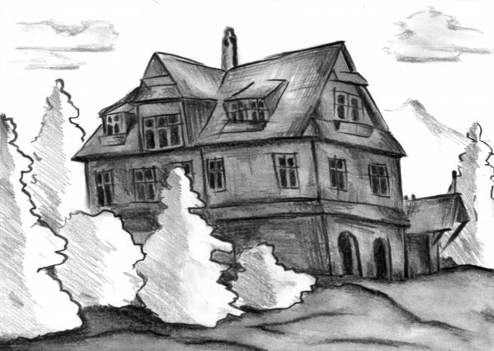 Mysterious Old Mansion by Kulik — canvas wall art