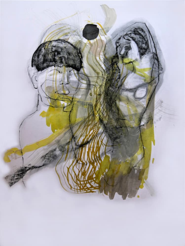 Expressive Abstract Figures by Doris Schmitz — canvas wall art