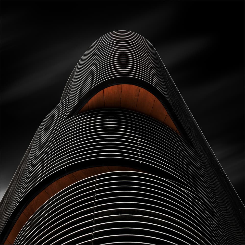 Modern Architectural Curves by Gilbert Claes — canvas wall art