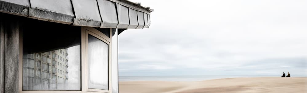 Quiet Coastal Reflection by Gilbert Claes — canvas wall art