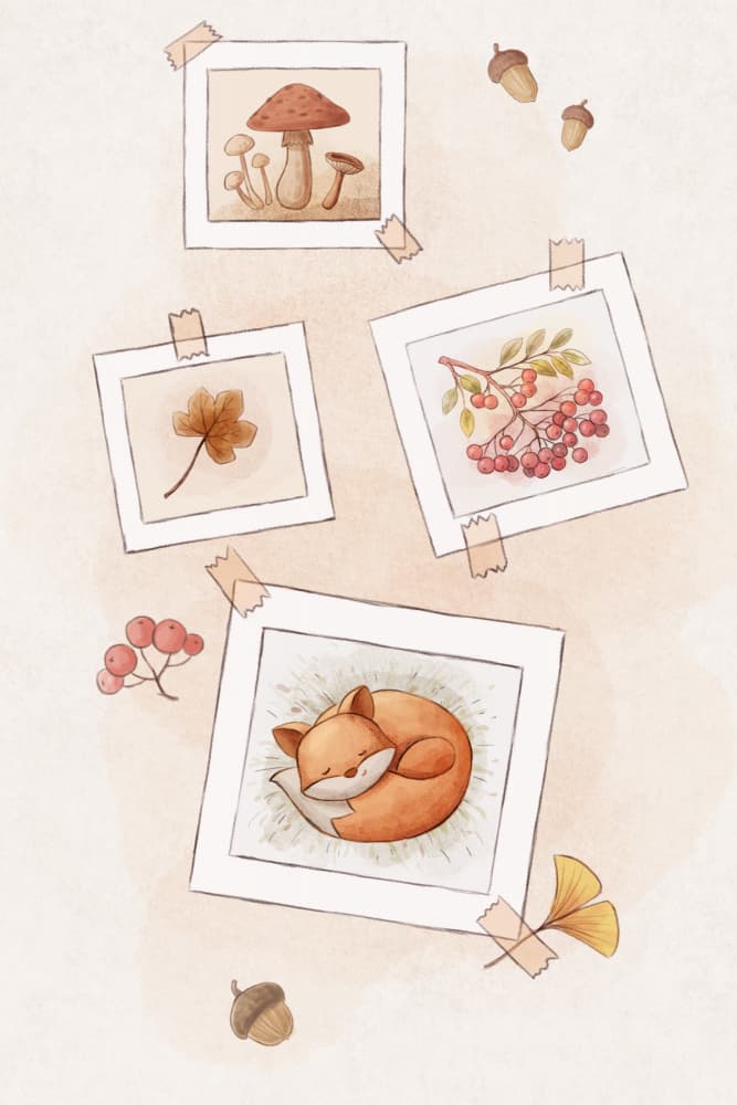 Cozy Autumn Forest Snapshots by Xuan Thai — canvas wall art