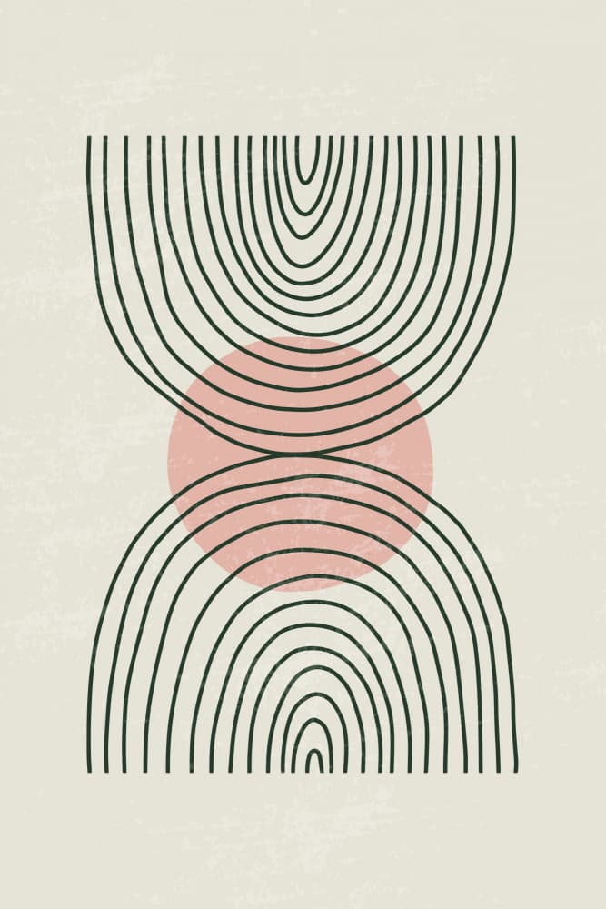 Contemporary Blush Arches by jay stanley — canvas wall art