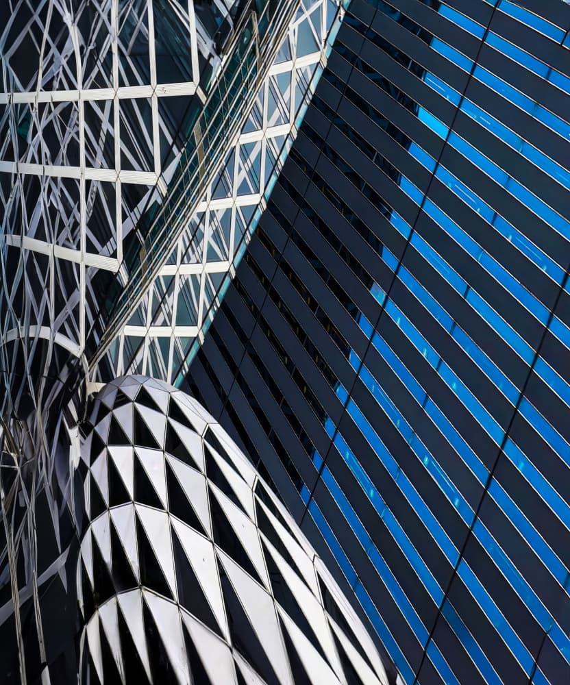 Geometric Urban Abstract by Arnon Orbach — canvas wall art