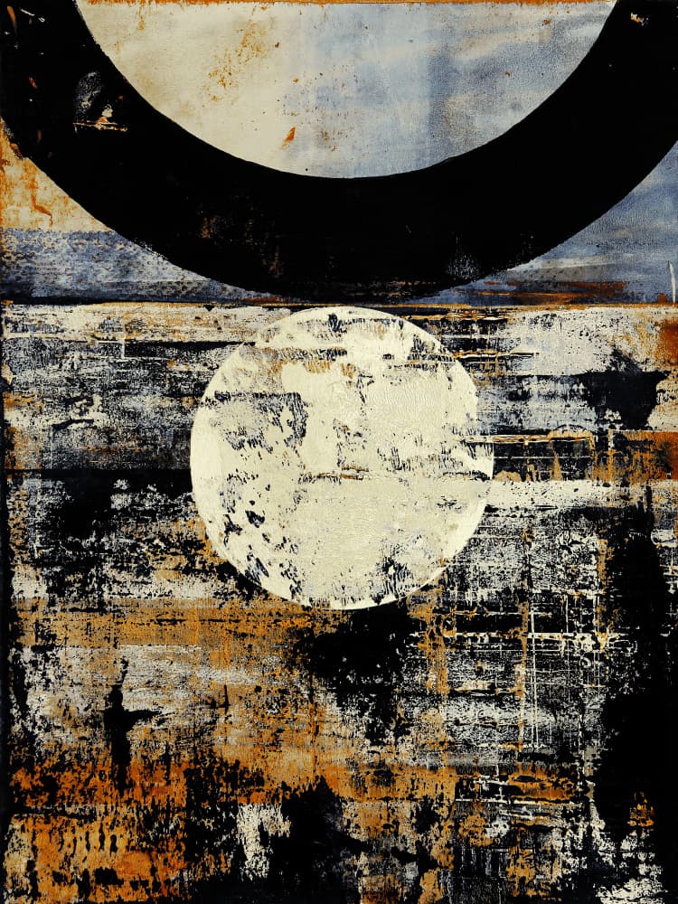 Abstract Moon Arc by Petr Strnad — canvas wall art