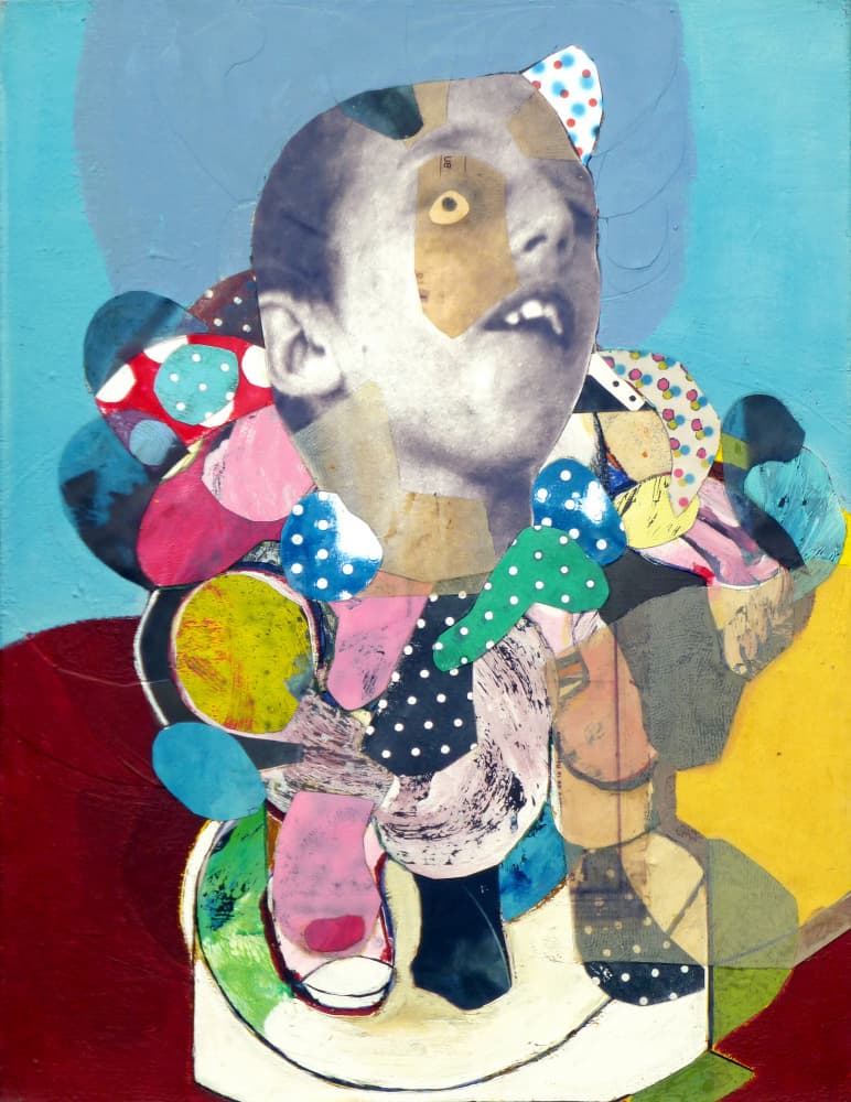 Surreal Polka Dot Child by Pascal Marlin — canvas wall art