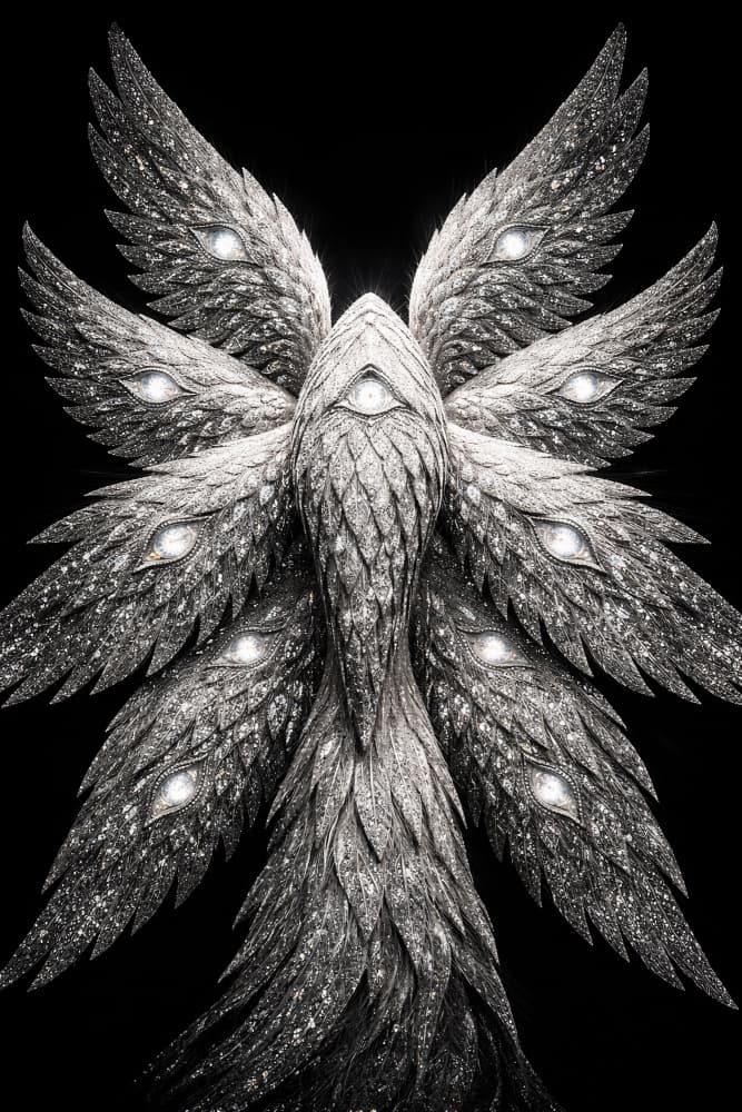 Seraph With Many Eyes by Josie George — canvas wall art