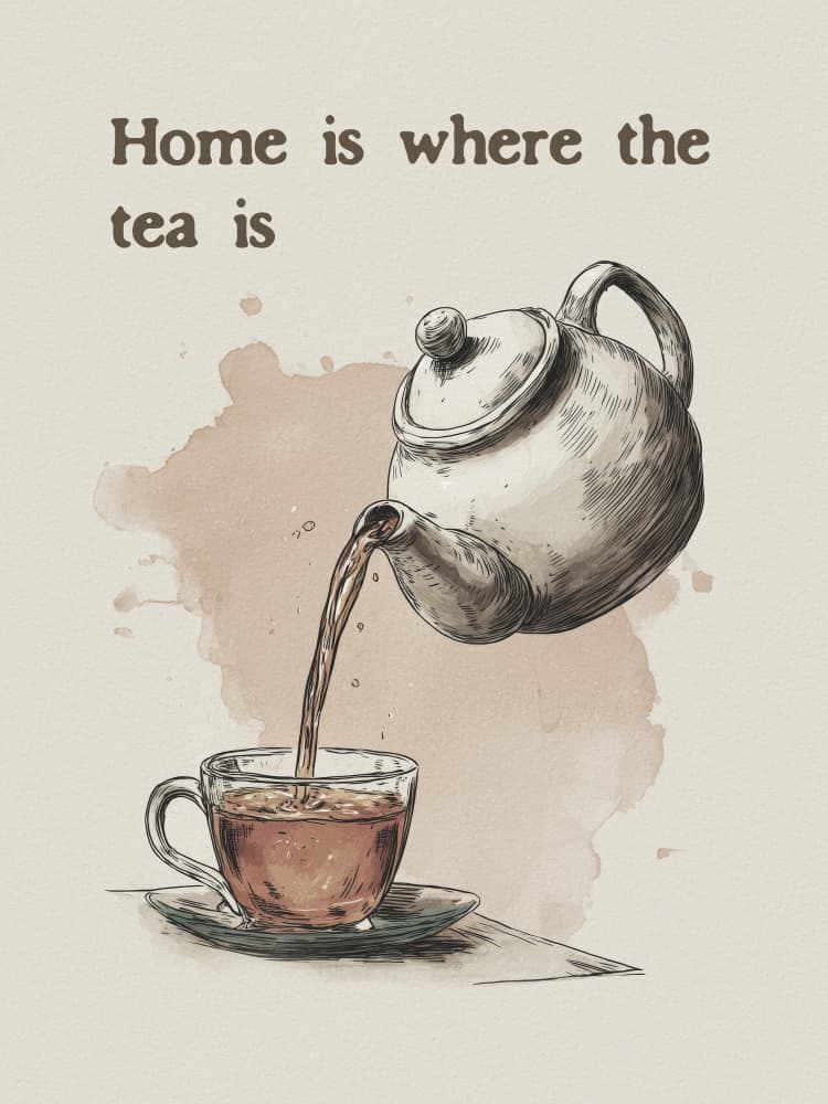 Home Tea Comfort by Andreas Magnusson — canvas wall art