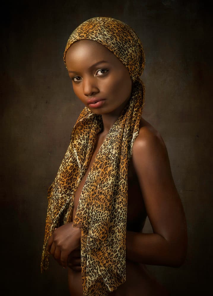 African Leopard Portrait by Catchlight Studio — canvas wall art