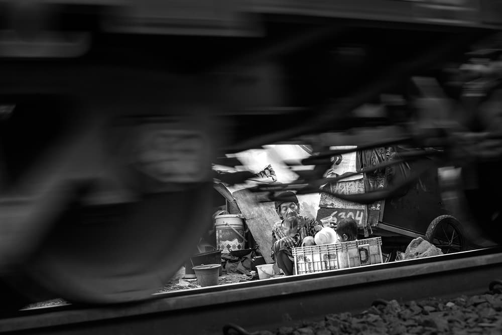 Life by the Tracks by Gunarto Song — canvas wall art