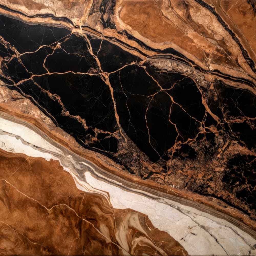 Black Gold Marble Flow by Alpenglow Workshop — canvas wall art