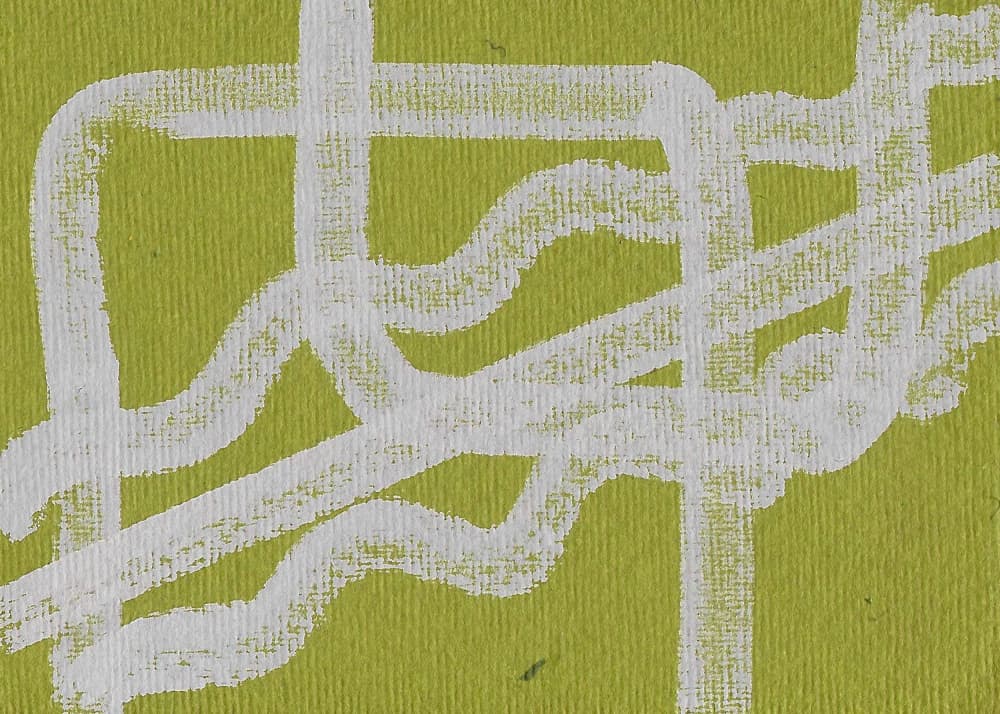 Abstract Green Lines by Santhosh ch — canvas wall art
