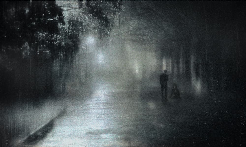 Misty Night Figures by Teruhiko Tsuchida — canvas wall art