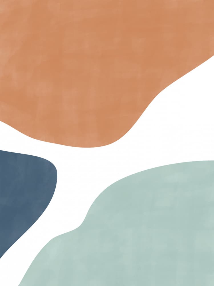 Abstract Organic Shapes by Elena Ristova — canvas wall art