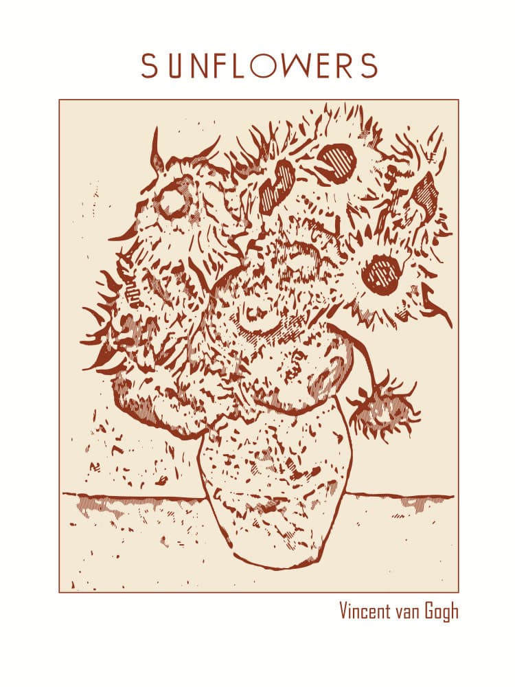 Vintage Sunflowers In Vase by Doa Project — canvas wall art