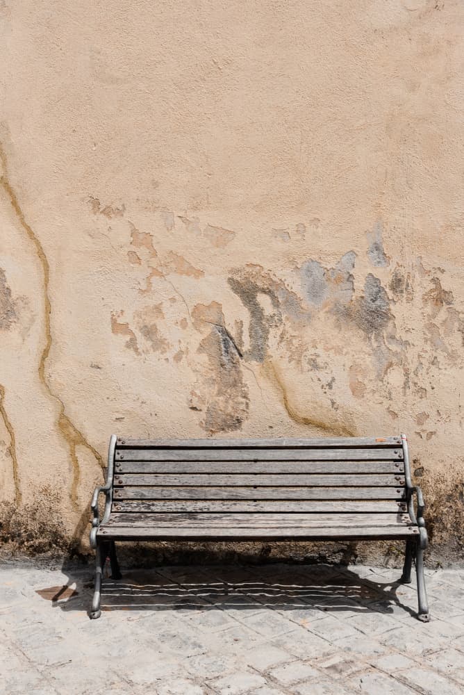 Weathered Bench Wall by Photolovers — canvas wall art
