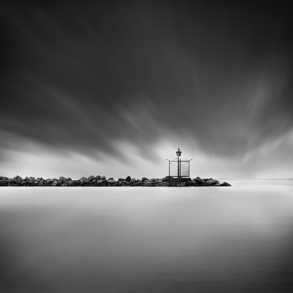 Serene Coastal Marker by George Digalakis — canvas wall art