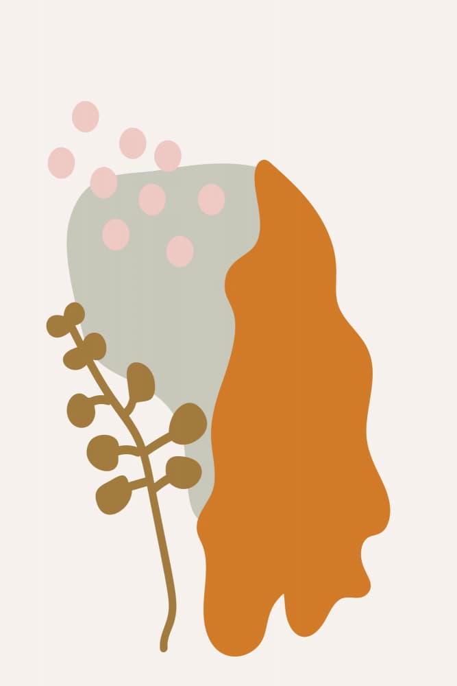 Earthy Abstract Botanical by Dina Dankers — canvas wall art