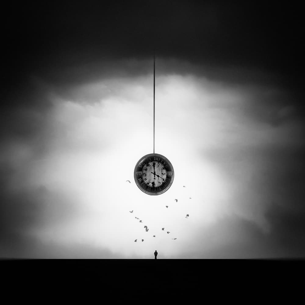 Time and Solitude by Nic Keller — canvas wall art