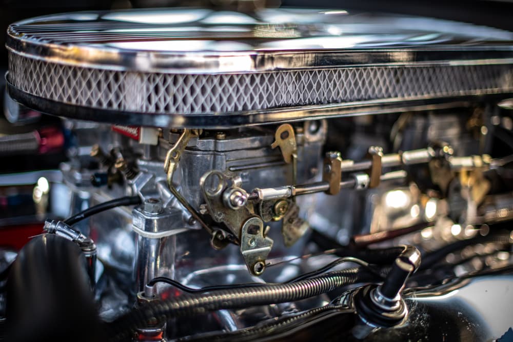 Classic Chrome Engine by Tim Mossholder — canvas wall art