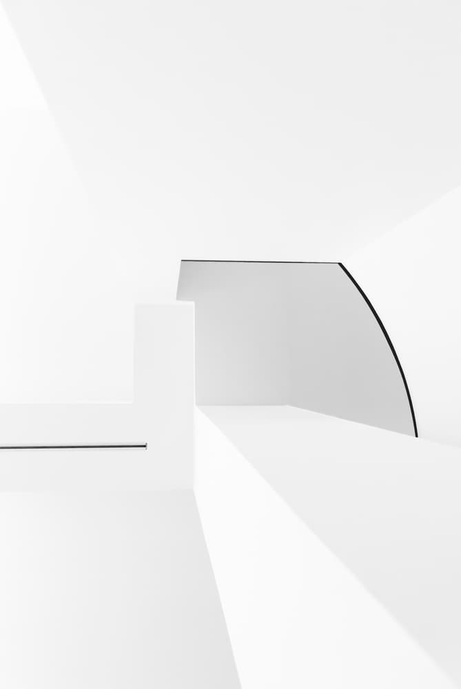 White Architectural Forms by Greetje van Son — canvas wall art
