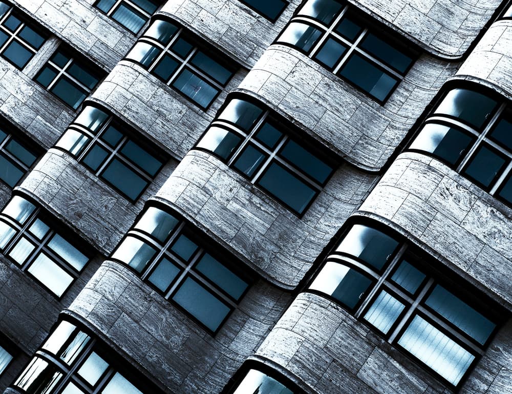 Wavy Building Facade by Gerard Jonkman — canvas wall art